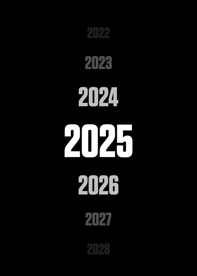 2025 New Year Minimalist Inspirational Motivational