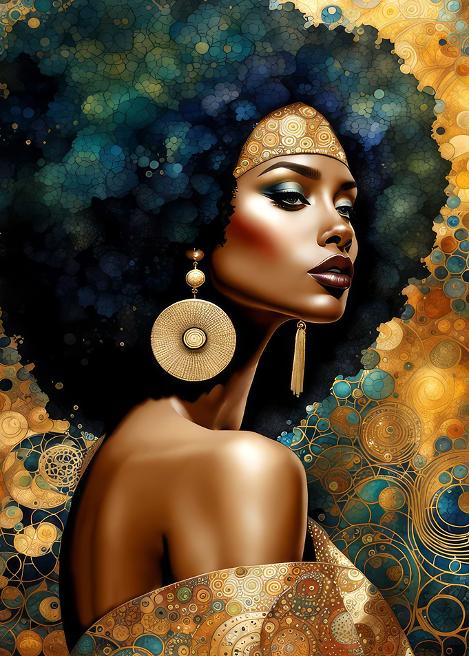 Golden Queen Portrait