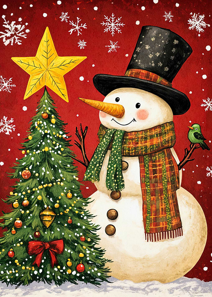 Smiling Snowman