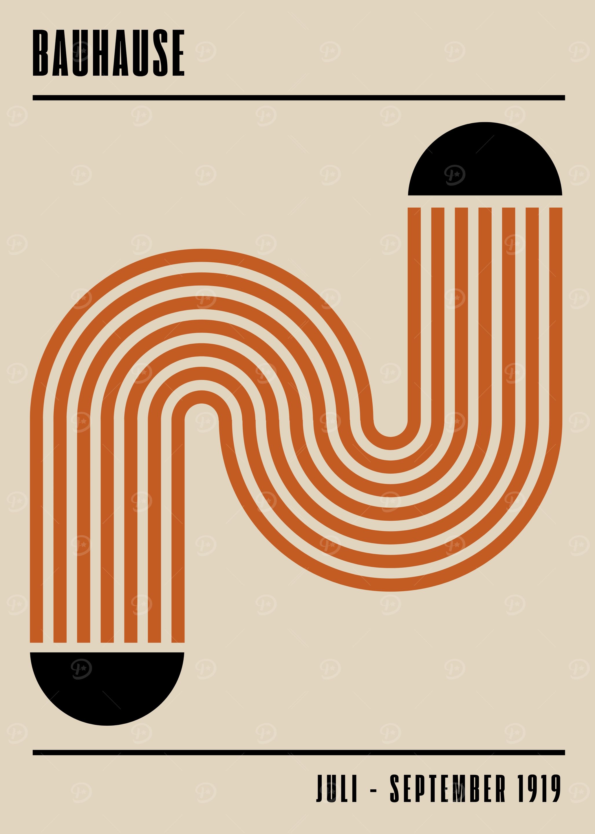 Bauhaus Geometric Art Print