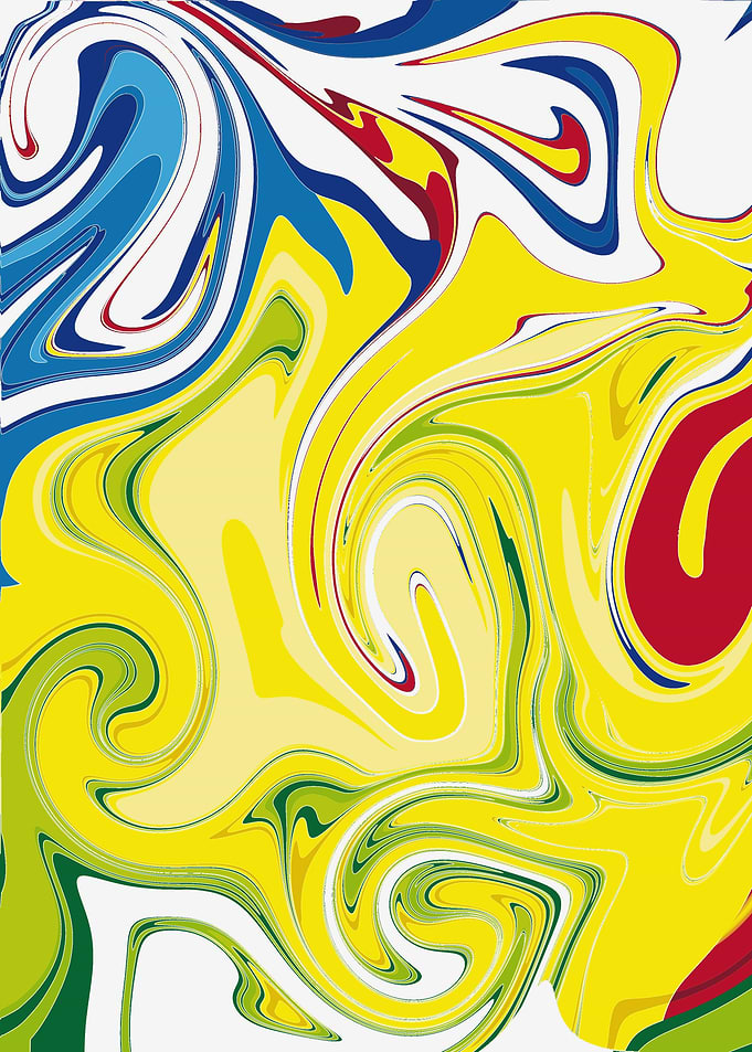 Abstract Swirling Colors