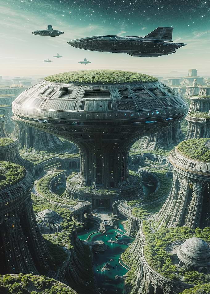 Futuristic Alien Cityscape
