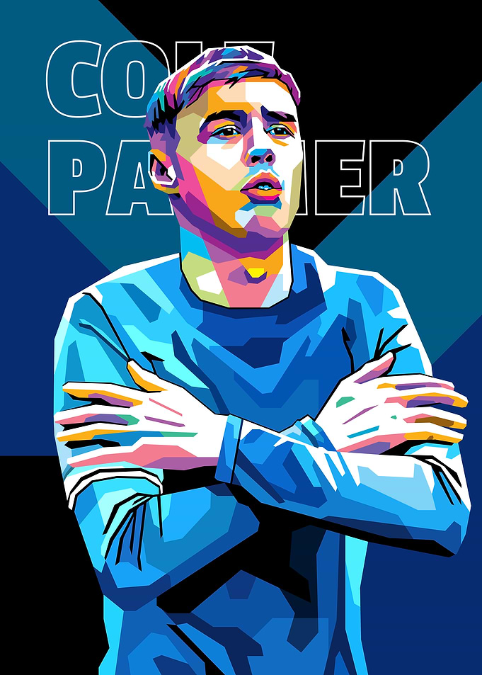Cole Palmer in WPAP Style.