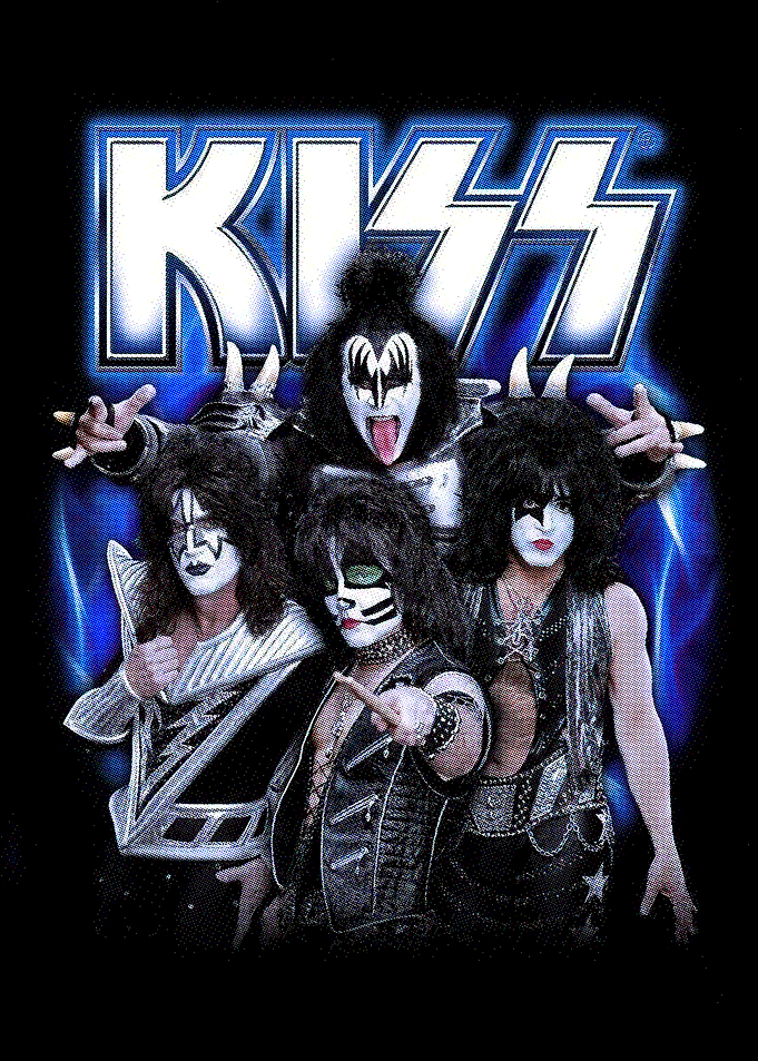 KISS Band Retro Graphic