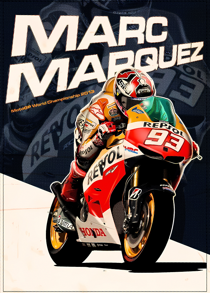Marc Marquez MotoGP Poster