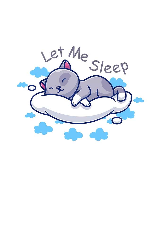 Sleeping Cat on Cloud