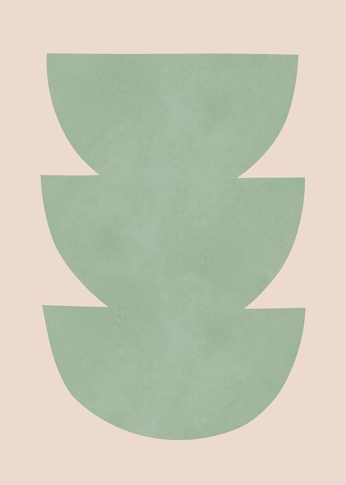 Abstract Green Shapes