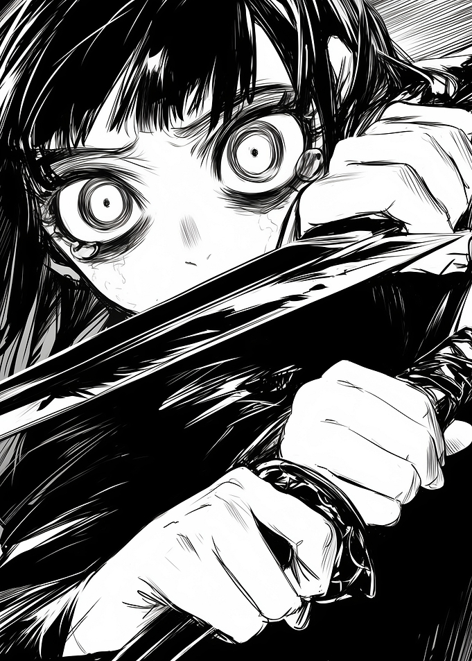 Anime Girl with Sword