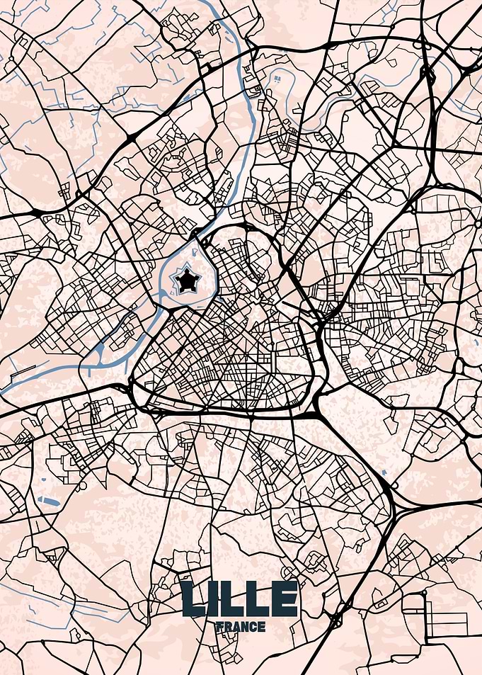 Lille City Map
