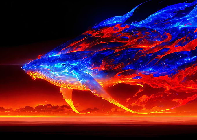 Cosmic Fire Whale