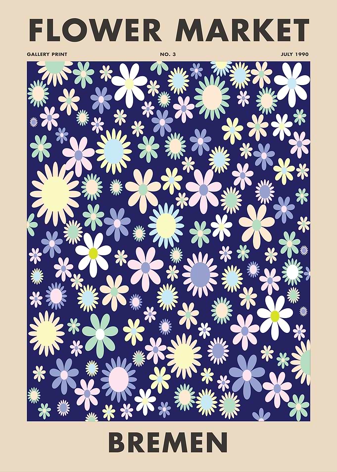 Flower Market Poster