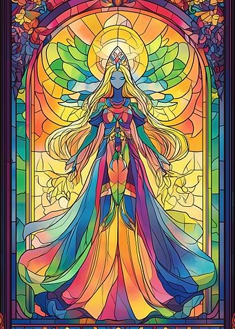 Stained Glass Angel