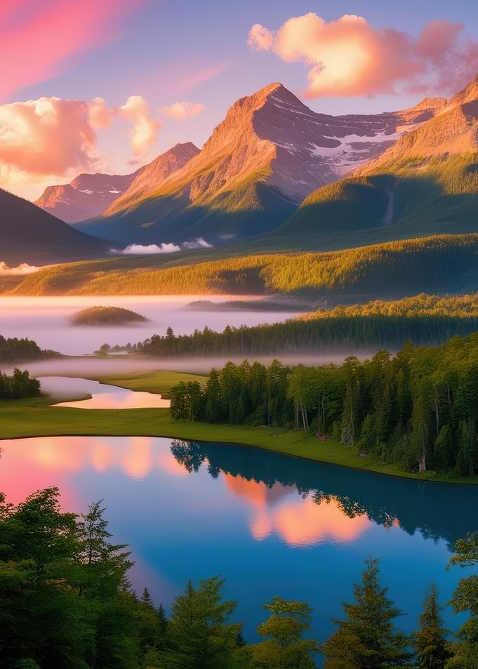 Mountain Lake Sunrise