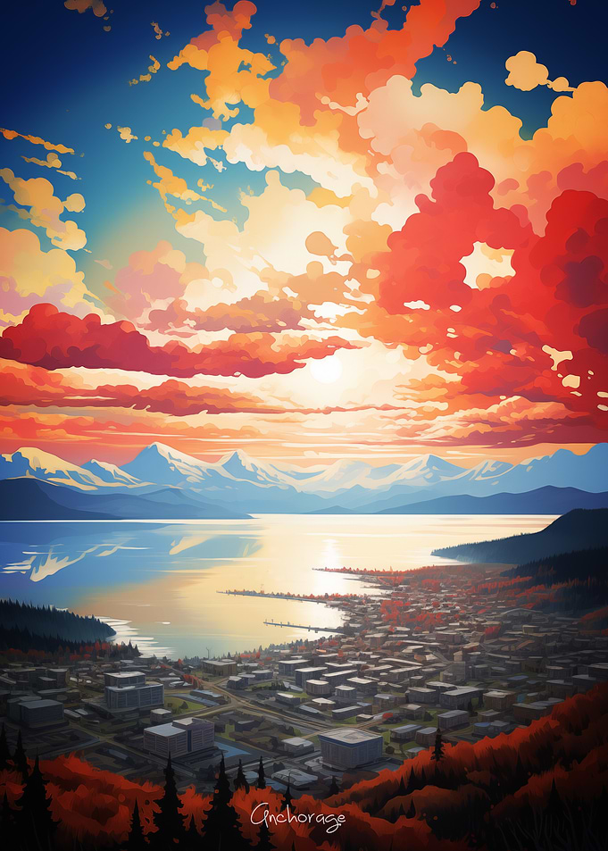 Anchorage Oil Painting
