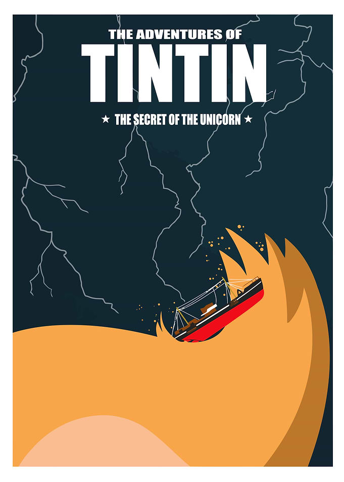 Tintin Secret of the Unicorn Poster