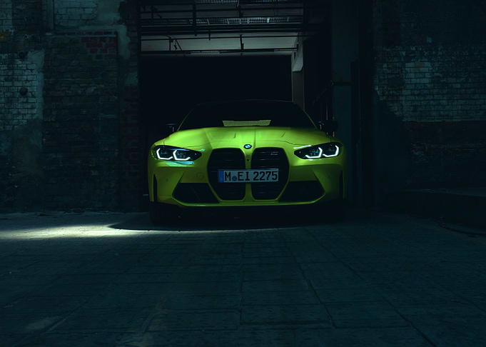 Yellow BMW M4