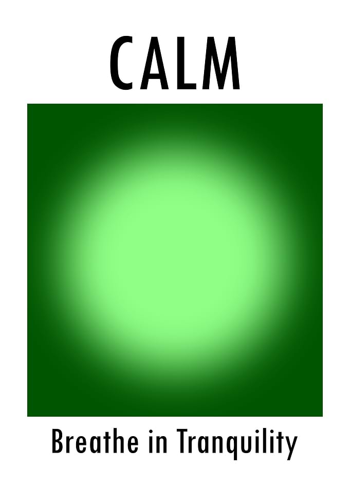 Calm Green Aura Poster