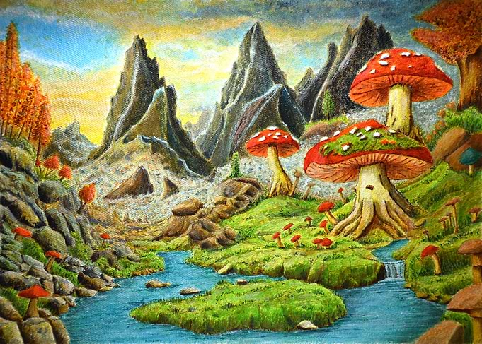 Fantasy Mushroom Forest