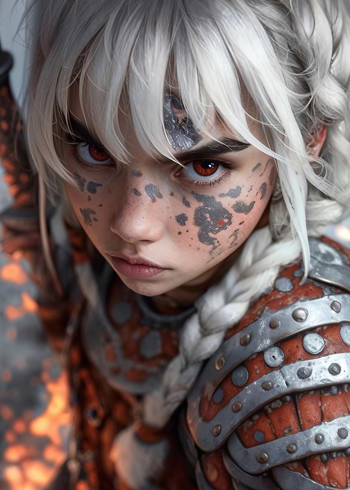 Warrior Woman Portrait