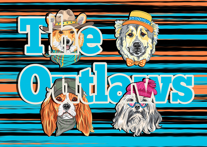 Dog Outlaws Illustration