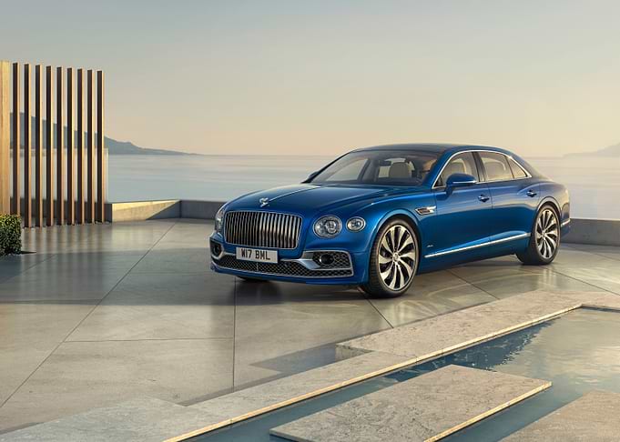 Blue Bentley Flying Spur