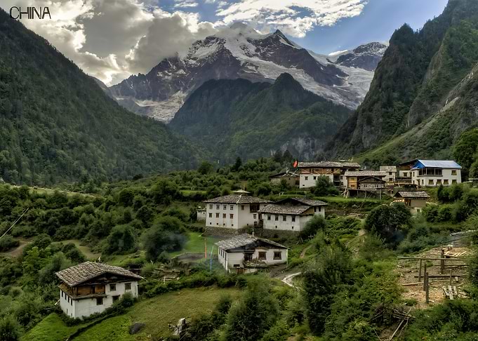 Mountain Village in China