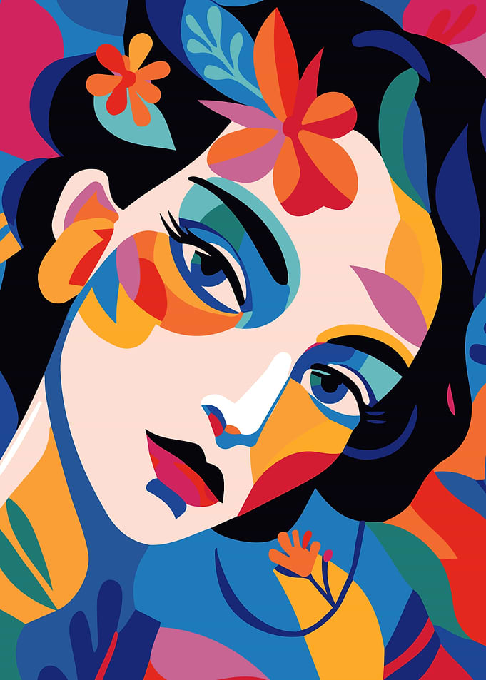 Abstract Woman Portrait