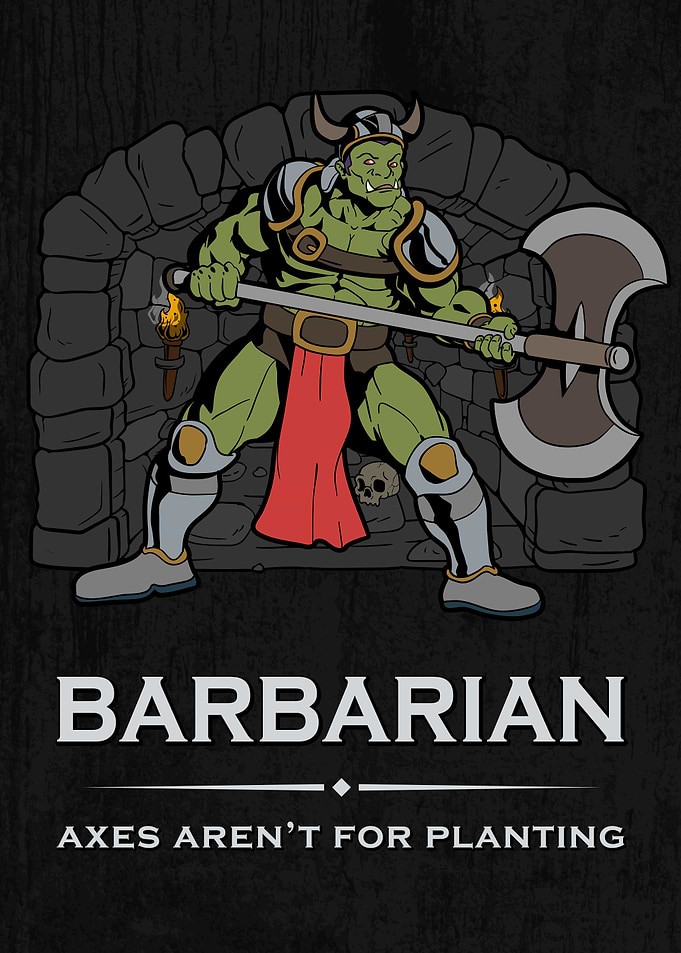 Roleplay Character - Orc Barbarian
