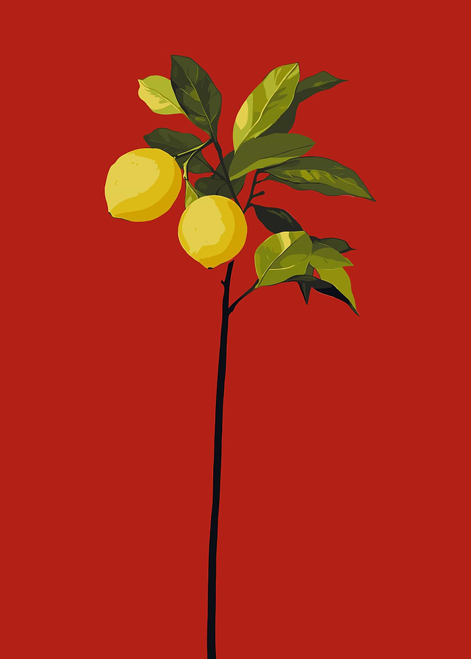 Lemon Tree Art Piece