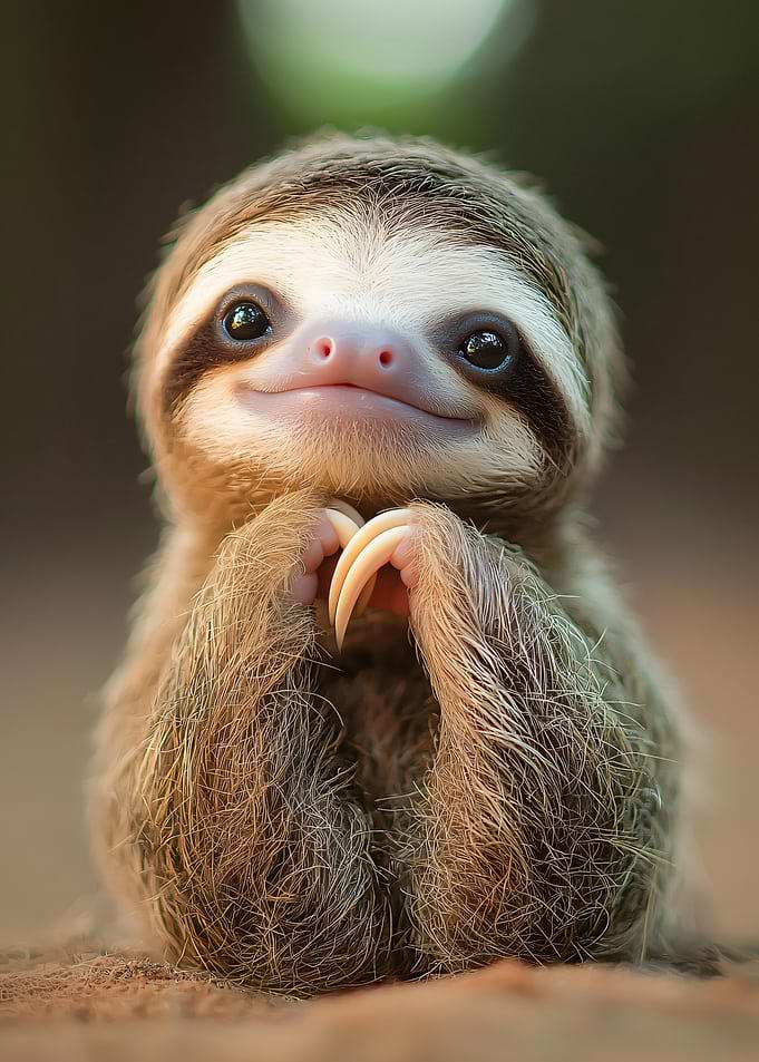 Cute Sloth Portrait