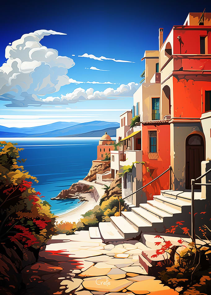 Crete Oil Painting