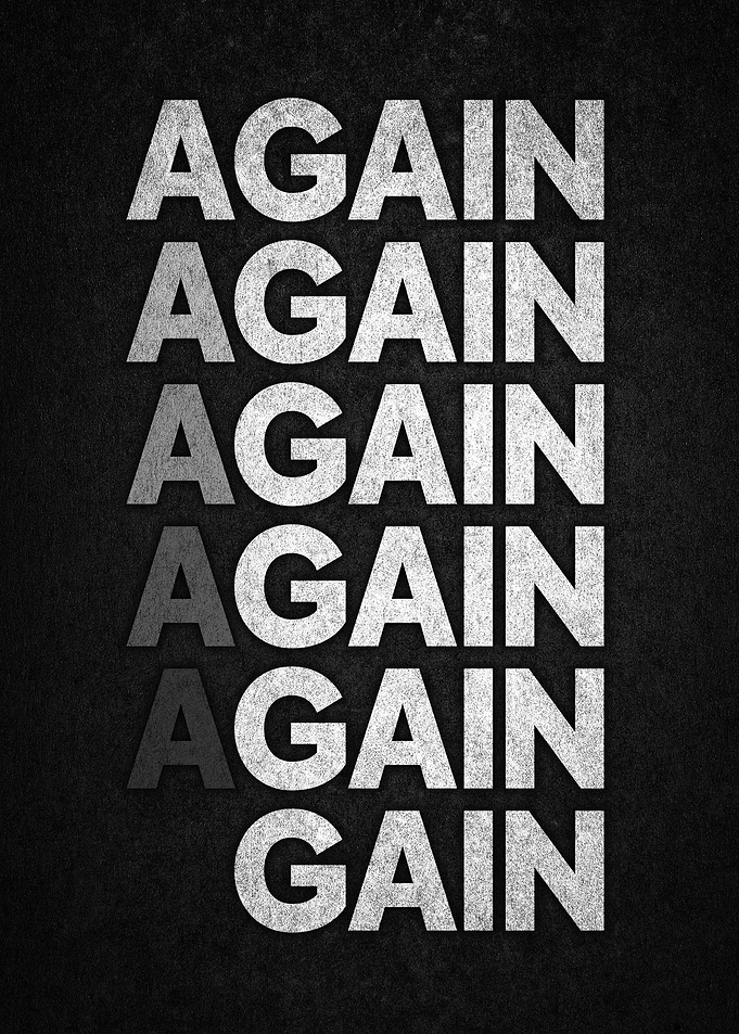 Again Gain Typography