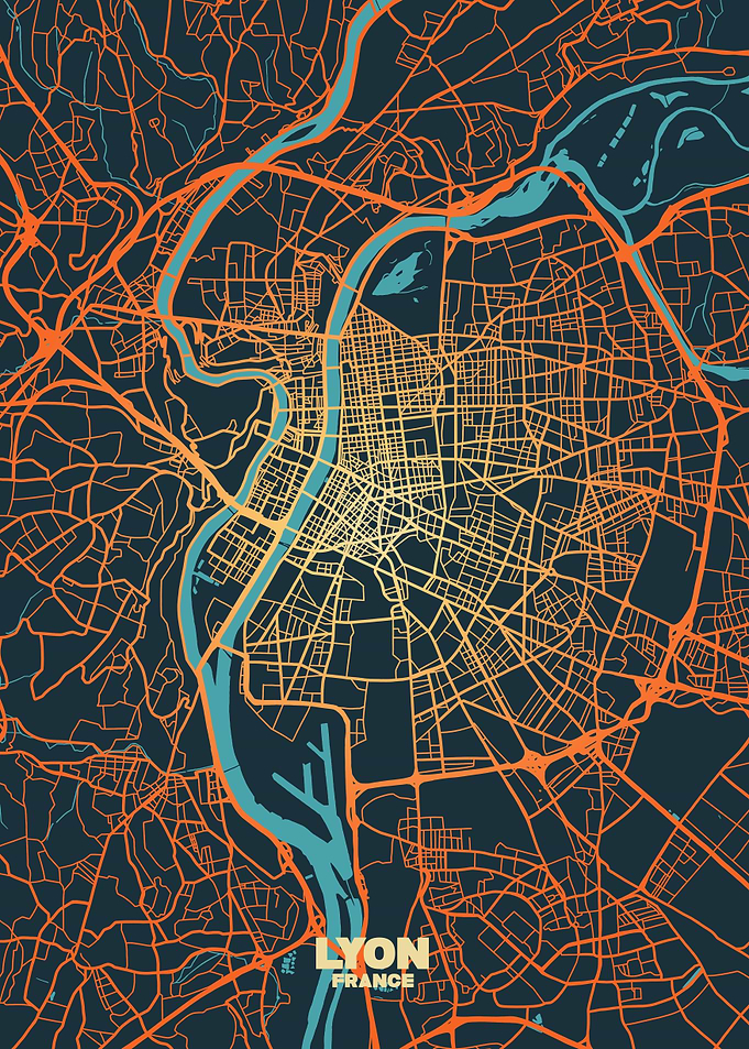 Lyon City Map