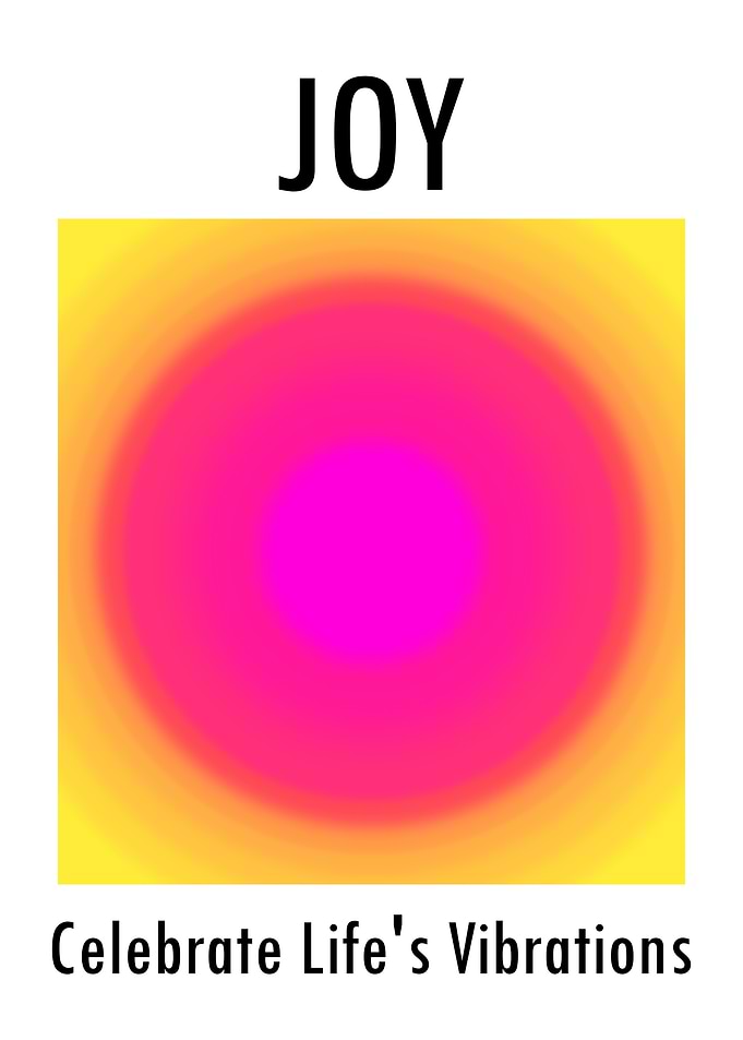 Joyful Vibrations Aura Poster