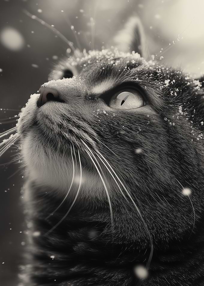 Cat in the Snow