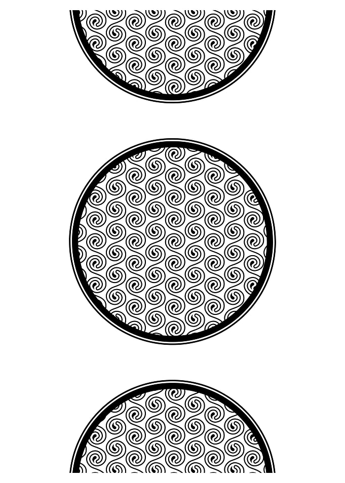 Black and White Swirl Pattern
