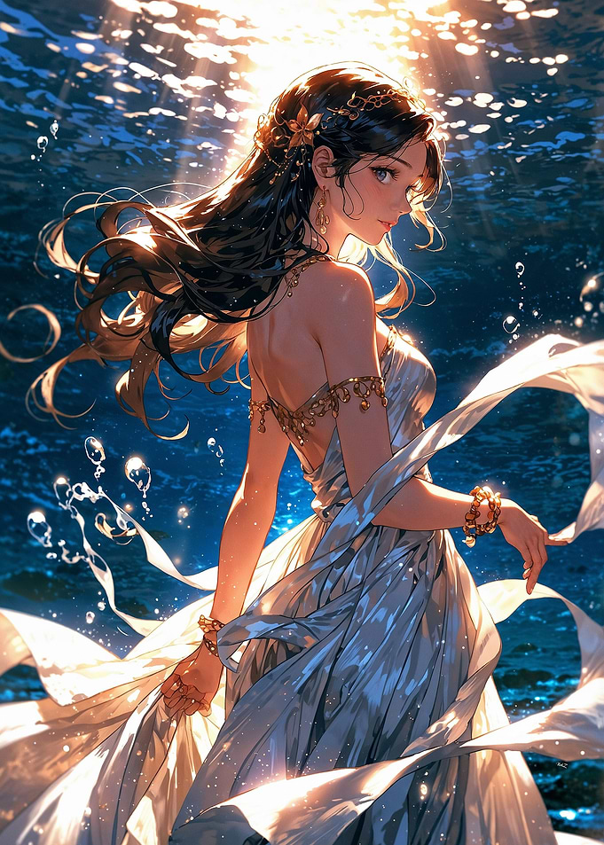 Anime Girl Underwater