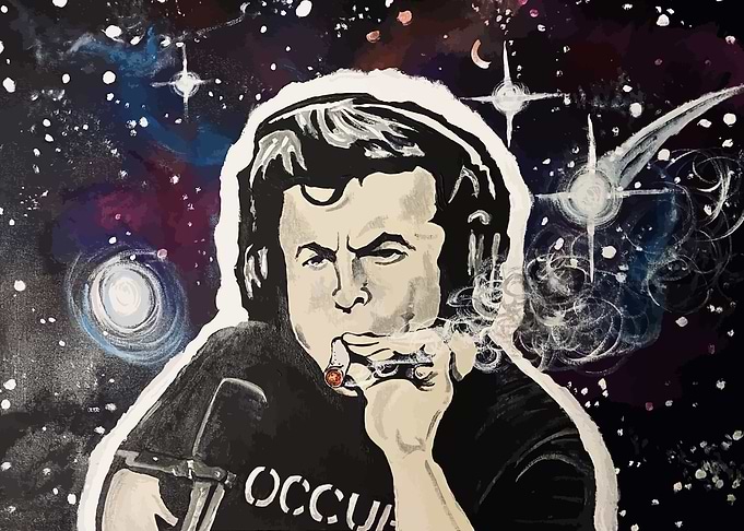 Elon Musk Space Painting