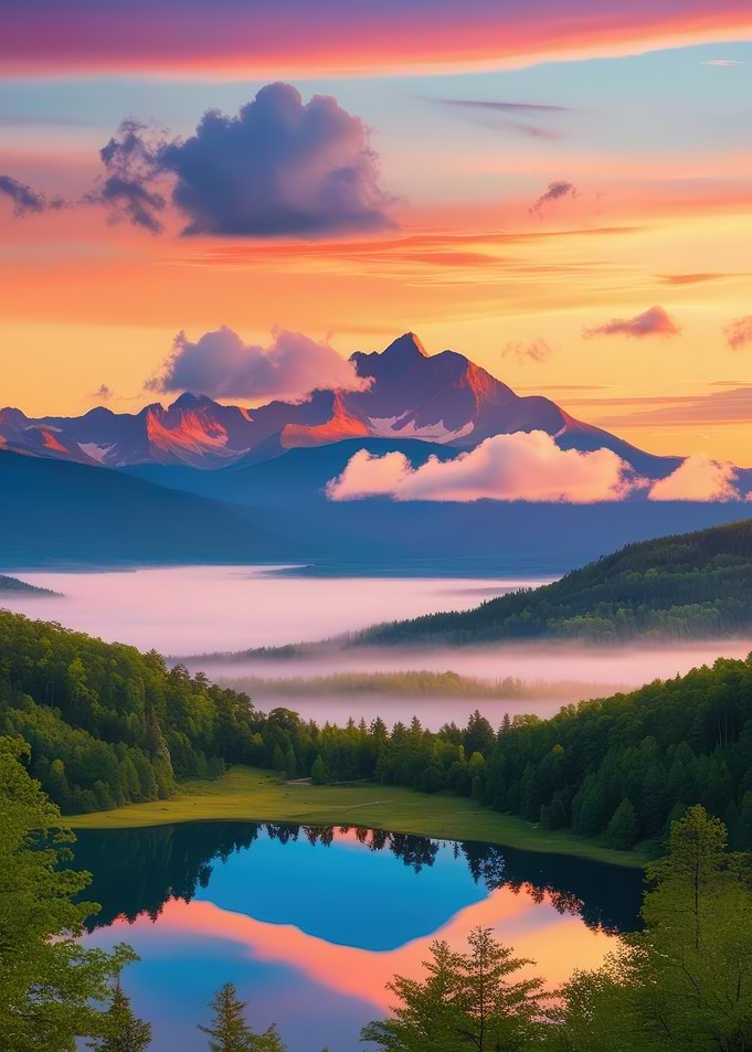 Mountain Lake Sunrise