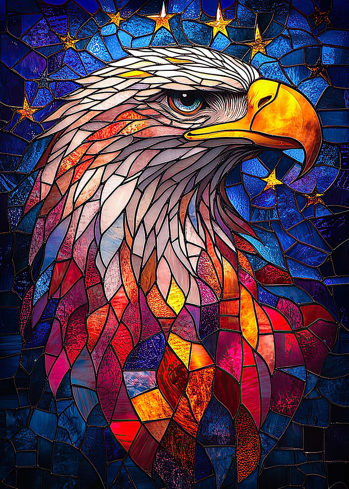 Stained Glass Eagle