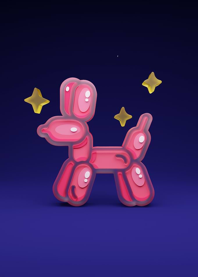 Pink Balloon Dog