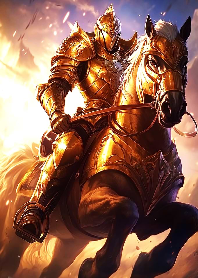 Golden Paladin in The Battle