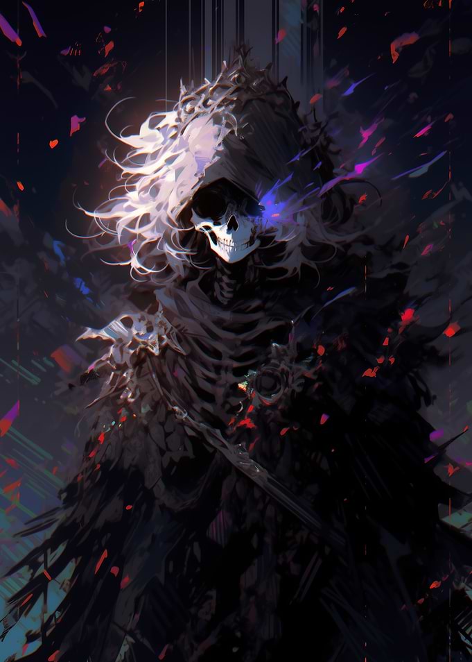 Dark Skeleton Figure