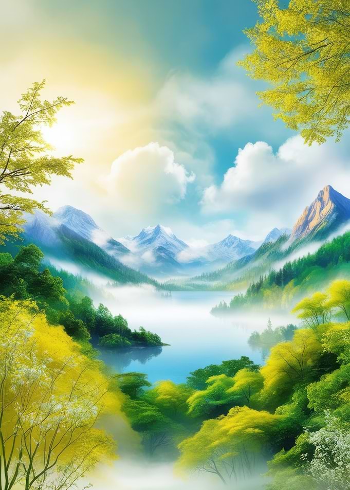 Misty Mountain Lake