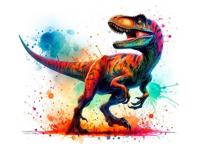 Colorful Dinosaur Illustration