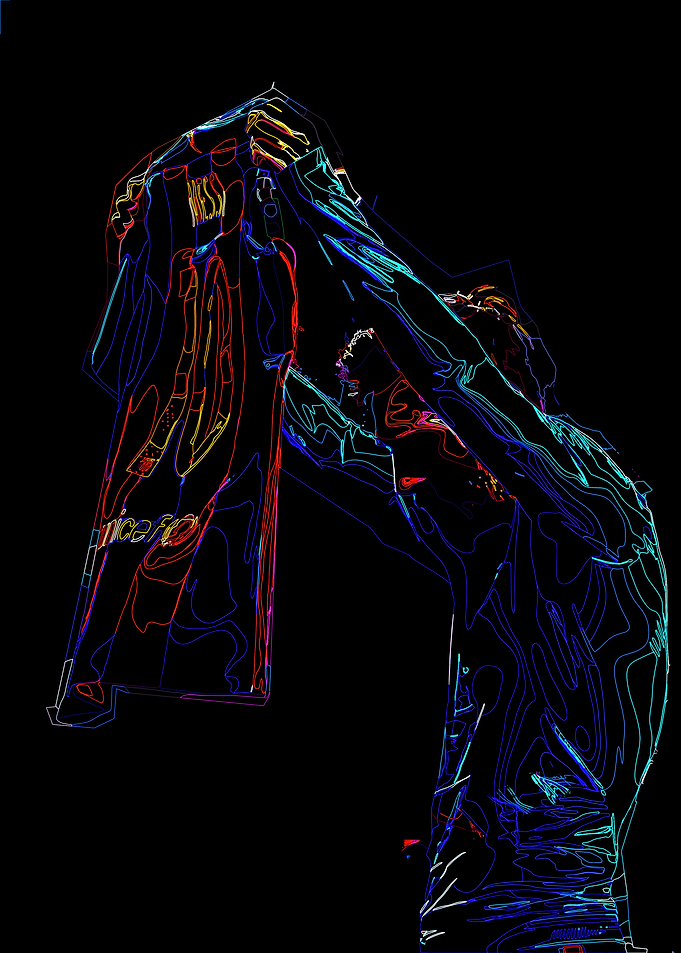 Neon Figure Celebration