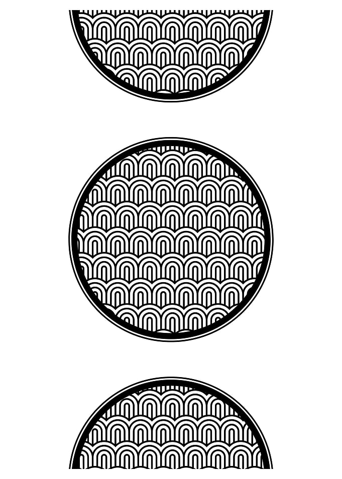 Black and White Geometric Art