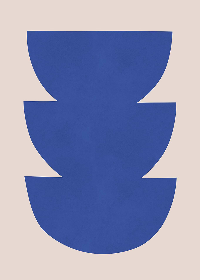 Abstract Blue Shapes