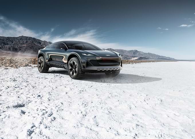 Kia Concept Car on Salt Flats