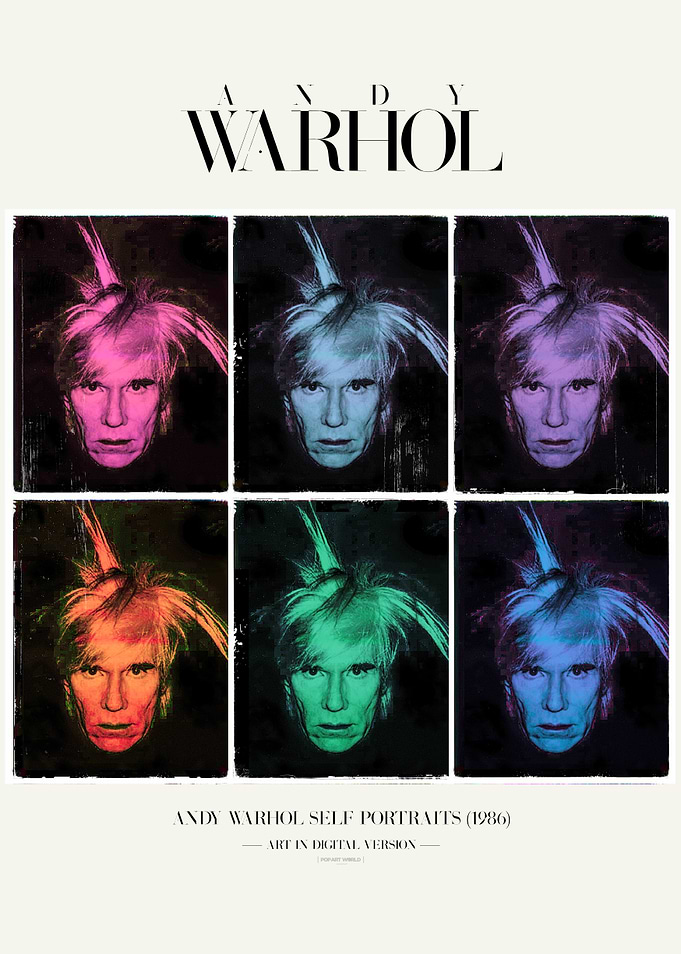 WARHOL SELFIES POSTER